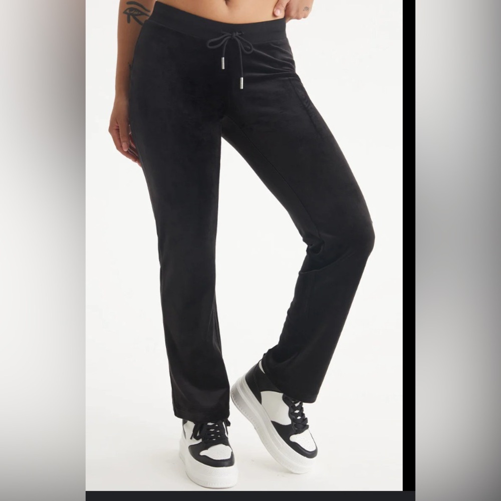 50%offw❤️ juicy by juicy couture easy skinny  black elastic waist pants Women's